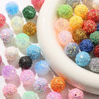 50pcs 20mm Rhinestone Beads Shine Disco Ball Beads Chunky Bubblegum Beads Crystal Round Beads for Pen Bag Chain Jewelry Making Bubble Gum Beads Pen Making(Style-3) - color: style-3