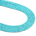 BEADIA Natural Blue Turquoise Spacer Beads Caps Rondelle Disk Loose Beads for Beading Jewelry Making 4mmx2mm 38cm - color: Blue Turquoise, size: Rondelle Disk 4mm x 2mm