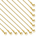 SMYHTGLIF 20 Inches Stainless Steel Necklace Chain for Jewelry Making Gold Box DIY Adjustable Jewelry Necklace Chain Bulk - color: Gold Box, size: 20 inches