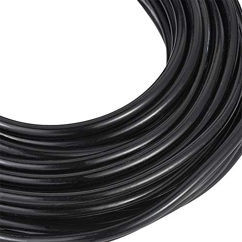 Fashewelry 32.8 Feet 5mm Black Aluminum Wire Bendable Metal Craft Wire for Beading Sculpting Jewelry Making - color: Round-Black, size: 5mm