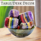 Amazing Gemstone Chakra Crystal Tumbled Stones Polished Rocks - Natural Gem Stones for Healing - DIY Crystals for Protection (1 Piece) - color: Chakra