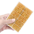 4600 Pcs Jump Rings for Jewelry Making Kit Gold & Silver, Open Rings with Opener Tools for Earrings, Keychains, Bracelet & Necklace Repair Supplies - color: 4600Pcs Gold