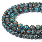 35pcs 10mm Natural Stone Beads Blue Malachite Beads Energy Crystal Healing Power Gemstone for Jewelry Making, DIY Bracelet Necklace - color: Blue Malachite, size: 10mm