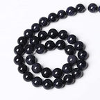 90PCS 4mm Starry Blue Sandstone Gemstone Beads Beads Natural Stone Round Loose Beads for Jewelry Making DIY Bracelet Necklace 15" Inch(Blue Sandstone, 4mm) - color: Blue Sandstone, size: 4mm