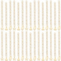 Beebeecraft 1 Box 30Pcs Gold Extender Chains 304 Stainless Steel Chain Extension with Heart Star Oval Charms Bracelet End Curb Chain Extenders for Jewelry Making Bracelets Supplies DIY Craft (58~68mm) - color: Gold-mix Flat