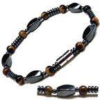 Accents Kingdom Elegant Tiger's Eye Bead Magnetic Hematite Bracelet