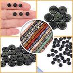 GEM-Inside 2x6mm Natural Dark Green Canada Jadeite Jade Semi-Gemstone Heishi Disc Rondelle Spacer Beads for Jewelry Making Full 15" Strand Energy Stone Healing Power Crystal - color: Dark Green Canada Jadeite