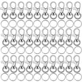 Key Chain Swivel Hooks, Anezus 100pcs Keychain Hardware Metal Swivel Snap Hook Lanyard Clips Hooks with Keychain Rings for Keychain Hardware and Lanyard Charms
