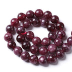 60pcs 6mm Natural Garnet Jade Gemstone Round Loose Spacer Beads for Jewelry Making Healing Energy Stone Beads DIY Bracelets Necklaces 15" (6mm, Garnet Jade) - color: Garnet Jade, size: 6mm