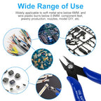 Ainiv Wire Cutters, 4PCS Spring-loaded Side Cutters Flush Cutters, Diagonal Cutters Precision Side Cutters, Diagonal Cutting Pliers in CRV Steel, Heavy Duty Cutting Pliers for Electrical, Homes - color: Blue Wire Cutter-4pcs, size: 4pcs
