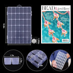 OUTUXED 4 Pack 36 Grids Plastic Bead Organizer Box with Dividers, Clear Craft Tackle Box Parts Storage Containers with Compartments for Jewelry Fishing Tackle Art DIY with 5 Sheets Label Stickers - color: 4 Pack