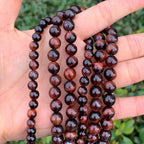 90pcs Adabele Natural Red Tigers Eye Healing Gemstone 4mm (0.16 Inch) Small Round Beads Gem Stone Spacer for DIY Craft Jewelry Making GS22-4 - color: Red Tiger Eye Stone, size: 4mm (90pcs/1 Strand)
