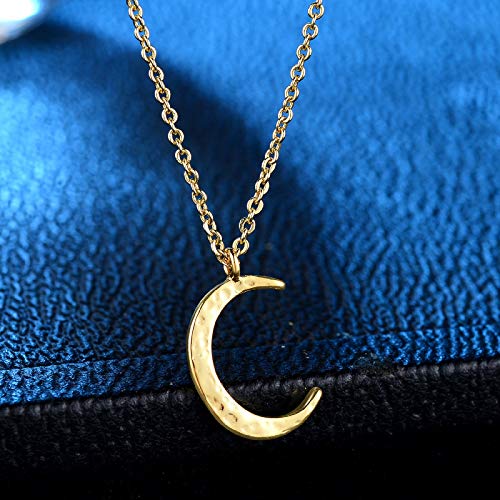 Valloey Rover Gold Necklace for Women 14K Gold Plated Circle Cubic Zirconia Pendant Necklace Dainty Twist Rope Chain Necklace Simple Jewelry Gift for Women - style: Gold-CMoon