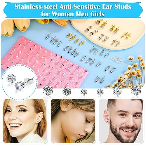 Ear Piercing Gun with Piercing Tools Kit, Professional Ear Nose Piercing Gun Machine with Stainless Steel Piercing Studs, Crystal Earrings Set for At Home Salon Earlobe Cartilage Helix Tragus Piercing - color: Blue Gun with Ear Studs