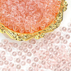 500PCS 6mm Round Crystal Glass Beads Faceted Spacer Beads Bulk for Jewelry Making Bracelets Necklace Earring Pendants Craft (Light Pink) - color: Light pink, size: 6mm