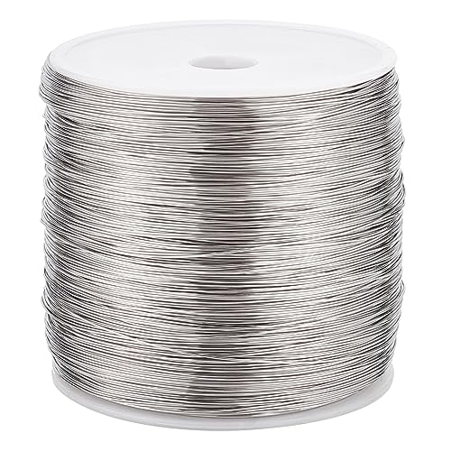 BENECREAT 820 Feet 26 Gauge Single Strand Tiger Tail Beading Wire, Stainless Steel Craft Jewelry Beading Wire for Crafts, Jewelry Making, Sculpture Frame - color: Single Strand, size: 26 Gauge