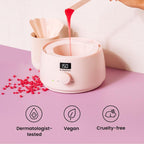 KoluaWax Premium Waxing Kit for Women - Beginner Friendly - Complete Wax Kit that includes 14oz of Wax Beads, Applicator, Pre and Post Care, Suitable for Sensitive Skin (Blush) - Mothers Day Gifts - color: Blush