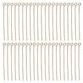Shapenty 200PCS Mini Metal Wire Eyepins Beading Small Open Eye Head Pins Needles Bulk for DIY Craft Bead Earring Pendant Necklace Bracelet Jewelry Charm Finding Making (40mm/1.57Inch, Gold) - color: Gold, size: 40 mm