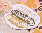 Shapenty 3 Colors Metal Open Bezel Hollow Mold Pendants Blank Round Frame Hollow Charms for Resin Craft Projects Keychain Earrings Necklace Jewelry Making, 30PCS