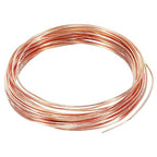 PATIKIL 32.8 Feet Solid Bare Copper Wire, 18 Gauge 99.9% Pure Copper Wire 1.2mm Soft Beading Wire Metal Plant Stem Ties for Jewelry Craft (10m) - size: 1.2mmx10m