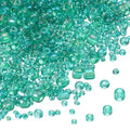 MECCANIXITY 15/0 11/0 8/0 6/0 Glass Seed Beads 1.5mm/2mm/3mm/4mm Loose Seed Beads for Jewelry Earring Bracelet Craft Making, 5888PCS, Green - color: Green