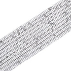 BEADIA Natural White Howlite Disk Stone Beads 4x2mm 160pcs Rondelle Loose Semi Gemstone Beads for Jewelry Making Design - color: White Howlite