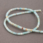 BONNY BOXX 150PCs Natural Amazonite Spacer Beads, Loose Semi Precious Flat Round Gemstone Heishi Disc Stone Beads for Beading Jewelry Making 4mm*2mm - color: Amazonite, size: 4MM*2MM