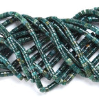 150pcs 2x4mm Natural Moss Agates Stone Tube Shape Beads Loose Flat Round Cylinder Flat Spacer Green Stone Beads for Bracelet Earrings Jewelry Making - color: Moss Agate Stone, size: 2x4mm Tube shape
