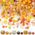 Wholesale 4/6/8mm Crystal Rondelle Beads for Jewelry Making Findings Include Plastic Storage Box,Faceted Glass Beads,Spacer Beads for Bracelets Earrings - color: Golden