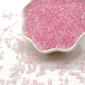 Pink Glass Seed Beads 5000 Pcs, 3mm Small Craft Pony Beads Bulk for Bracelets, DIY Necklace Ring Waist Chain - color: Pink