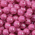 16mm Acrylic Bead 100pcs AB Rose Color Acrylic Focal Bead Chunk Bubblegum Beads for DIY Crafting Necklace Bracelet Jewelry Making Keychain (Rose) - color: rose