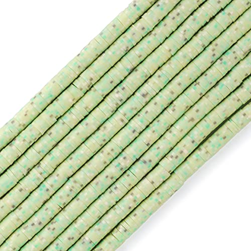 COIRIS 3400Pcs Speckled Heishi Beads Environmental Handmade Polymer 6mm Clay Spacer Beads for Surfer Chocker Necklace Bracelet Earrings Jewelry Making(RT-B03Mix) - color: B03, size: 6mm