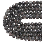8mm Natural Flame Yooperlite Gemstone Beads Polished Round Smooth Stone Beads for Bracelets Jewelry Making 15inch Loose Beads - color: Flame Yooperlite Stone, size: 8mm