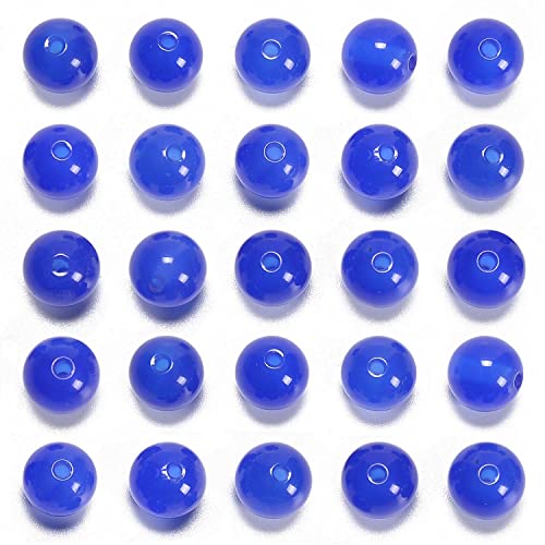 NCB 4mm Original Blue Agate Loose Semi Precious Beads Round Smooth Gemstones SpacerBeads for Jewelry Making 200PCS (4mm 200Beads, Blue Agate) - color: Blue Agate, size: 4mm 200Beads
