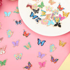 MARFOREVER 40Pcs/20 Pairs Butterfly Charms, Mixed Butterflies Charms for Jewelry Making, Assorted Enamel Butterfly Charm Pendants for Necklace Earring Bracelet Crafting - style: Butterfly
