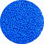 2mm Glass Seed Beads Bulk, Blue 12/0 Tiny Round Seed Bead, Small Mini Pony Craft Beads for Bracelet Necklace Wrist Jewelry Making Beading Weaving DIY Crafts Supplies - color: Blue