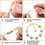 Junkin 12 Pcs Snake Chain Charm Bracelet with Heart Lobster Clasp Extender Adjustable Christmas DIY Metal Bracelet Chain for Women Jewelry Making Gifts Supplies 7.87 Inches - color: Gold