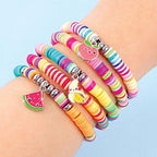 Make It Real Swift Clicks Heishi Bracelet Maker Beads with Storage Case - 3,356 Colorful Beads for Kids Ages 8+ - style: Bead Kit