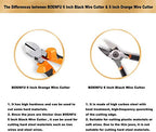 BOENFU Wire Cutter for Artificial Flowers and Crafts, 6 inch Side Cutters Chicken Wire Cutters Heavy Duty Diagonal Cutting Pliers Wire Clippers, Orange - color: 6 Inches - Orange Handle - Diagonal Cutters