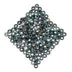 Nupuyai Pack of 30 14x8mm Large Hole Stone Loose Beads for Jewelry Making, Polished Rondelle European Beads fit Charms Bracelet, Indian Agate - color: Green/Red, size: 14x8mm