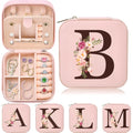 Christmas Gifts for Teen Girls, Travel Jewelry Case Box Organizer Personalized Gifts for Mom Wife Women, Necklace Earrings Box Gift for Teen Girls - style: B