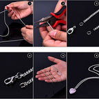 Outus 33 Feet Stainless Steel Chain Silver DIY Link Necklaces Chains with 20 Lobster Clasps and 30 Jump Rings for Jewelry Making (2.5 Mm) - size: 2.5 mm Wide