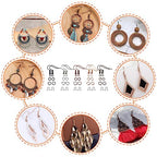 TOAOB 150pcs Hypoallergenic Earring Hooks Mixed Colors Ear Wire Hooks Earring Making Kit with 1000pcs Open Jump Rings 200pcs Earrings Backs for Jewelry Making Findings - color: Bronze/Antique red/Rose gold/Nickel/Black