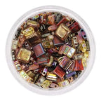 Mack and Rex Tila Bead Mixes (Autumn Rush) – Full-Size, Half-Tila, Quarter-Tila, and Czech Tiles – Variety Pack with 5mm Tila Beads & 6mm Czech Tiles – Ideal for Jewelry Making - color: Autumn Rush, size: 10 Gram Bag