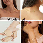 Necklace Extender 925 Sterling Silver Hypoallergenic Chain Extender with Jewelry Clasps, Necklace Bracelet Anklet Extension for Women