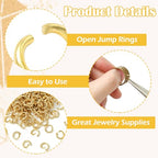 DanLingJewelry 200 pcs 304 Stainless Steel 19 Gauge Open Jump Rings 6mm for Jewelry Making Connectors Jewelry Finding Golden Color - color: 200 pcs - ф6mm δ 1mm - Golden