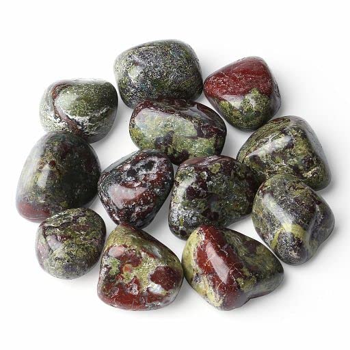 YATOJUZI 1LB Dragon Blood Stone Tumbled Polished Natural Crystals Stones Bulk Crystal Gemstones Wholesale for Tumbling Cabbing Energy Balancing Reiki Crystal Decoration Meditation Therapy Gifts - color: Dragon's Blood, size: 450g