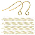 200 Pack Gold Earring Hooks Wires Supplies for Jewelry Making Earrings Findings for Jewelry Making Kit - color: Yellow Gold