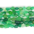MJDCB Natural Irregular Shape Stone Beads 6-8mm Green Agate Gemstone Energy Crystal for Jewelry Making Bracelet Necklace - color: Green Agate