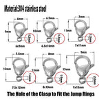 1000Pcs Small 0.6x4mm Stainless Steel Split Rings Jump Rings Connector Rings for Jewelry Making Bracelet Necklaces Earrings Keychain DIY Craft (12599-4mm) - size: 4mm